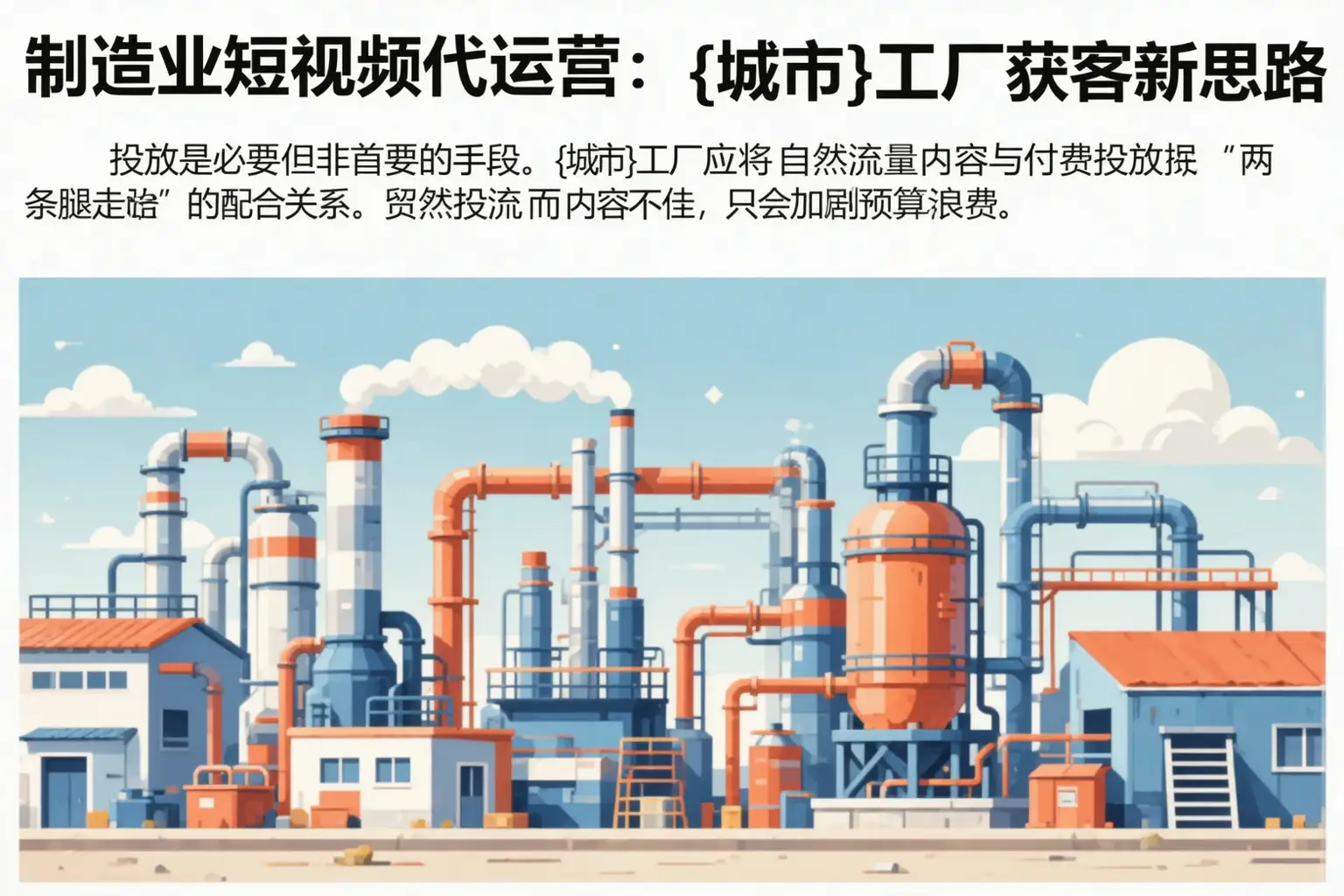 制造业短视频代运营:连平工厂获客新思路